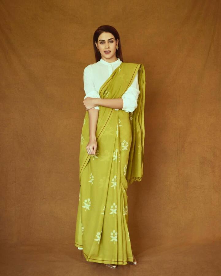చీరకట్టులో జెనీలియా -Image credit: Genelia Dsouza/Instagram