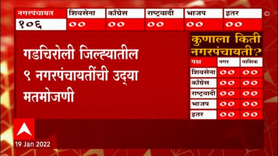 Nagar Panchayat Elections : गडचिरोलीत 9 नगरपंचायतींची मतमोजणी उद्यावर, आठ ठिकाणी झाल्या निवडणुका