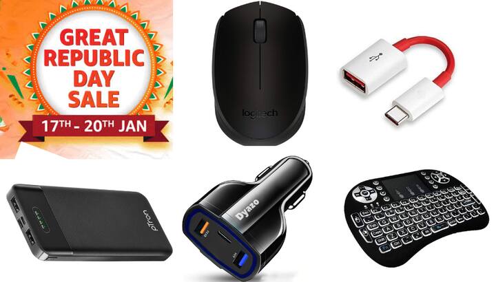 Amazon Great Republic Day Sale Fast Car Charger for iPhone Android Phone wireless Gaming mouse Keyboard online Best Power bank Gadgets under 500rs Amazon Great Republic Day Sale: 500 रुपये से कम के बेस्ट 10 कूल गैजेट्स जो डेली काम आते हैं