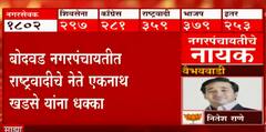 Nagar Panchayat Elections 2022 Result: बोदवड नगरपंचायतीत राष्ट्रवादीच्या एकनाथ खडसेंना धक्का ABP Majha