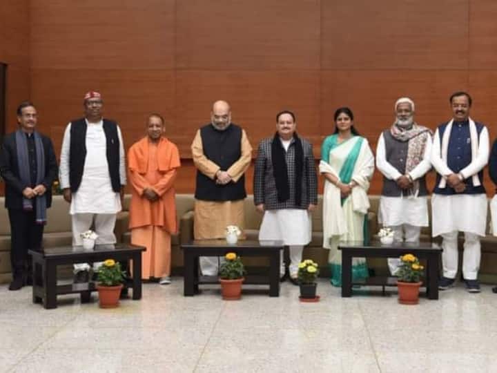 UP Elections 2022: BJP announces alliance with Apna Dal and Nishad Party, gave 300 seats cross slogan