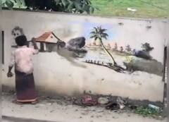 Watch: मैले कपड़े पहने इस शख्स का टैलेंट देख माथे पर आ जाएगा पसीना, मिनटों में बना डाली बेहद खूबसूरत पेंटिंग