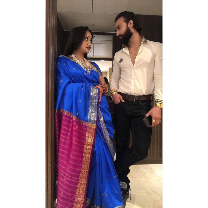 गेल्या वर्षी आंतरराष्ट्रीय बॉक्सर प्रदीप खरेरा याच्यासोबत मानसी विवाहबंधनात अडकली. (Photo : instagram.com/manasinaik)