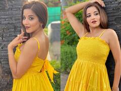 Monalisa Photos: यूं मुड़-मुड़ के ना देख ! पीली ड्रेस में स्माइल कातिलाना, भोजपुरी अदाकारा का Killer लुक देख गुनगुनाने लगेंगे गाना