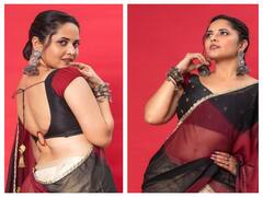 Anasuya: లంగా ఓణీలో అనసూయ... హొయలు పోతుంటే అలా!