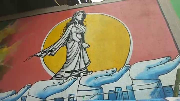 Nellore city wall paintings by artists very attractive Nellore Paintings Artists : ఓ కుంచె చేసిన అద్భుతం...  నెల్లూరులో గోడలు మాట్లాడుతున్నాయి