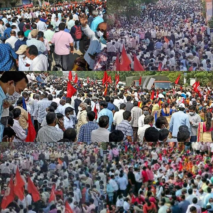 శ్రీకాకుళం జిల్లాలోనూ అదే పరిస్థితి కనిపించింది. జిల్లా కలెక్టర్ కార్యాలయానికి చేరుకుందుకు ఉద్యోగులు చేసిన ప్రయత్నాలు ఫలించలేదు. 80 ఫీట్ రోడ్డు, సంతోషి మాతా గుడి, అరసవల్లి మీదుగా కలెక్టరేట్ కు చేరుకునే మార్గాలన్నింటినీ పోలీసులు బారికేడ్లతో మూసివేశారు. ఓ దశలో పోలీసులకు ఉద్యోగుల మధ్య తోపులాట జరిగింది. ఇలాంటి పరిస్థితి ఊహించిన పోలీసులు ముందుగానే జిల్లా ఎన్జీఓ నేతలను అదుపు లోకి తీసుకున్నారు.