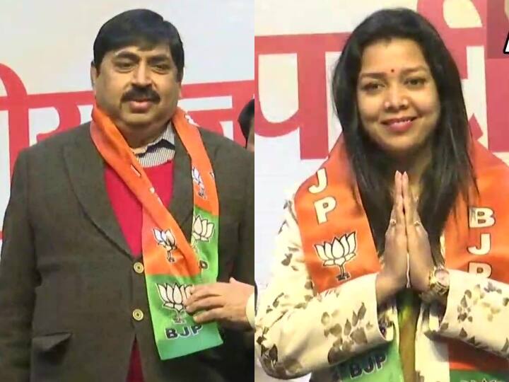 UP Assembly Election 2022 Pramod Gupta and Congress leader Priyanka Maurya join BJP BJP में शामिल हुए मुलायम के रिश्तेदार प्रमोद गुप्ता, कांग्रेस की पोस्टर गर्ल प्रियंका मौर्य ने भी पहना कमल का पट्टा