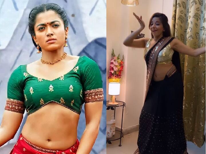 Monalisa dance on Pushpa movie Rashmika Mandanna's song Sami Sami video break the Internet, Watch here Monalisa Video: Pushpa के 'सामी सामी' सॉन्ग पर मोनालिसा ने साड़ी पहन किया बेहतरीन डांस, Rashmika Mandanna को दे रहीं टक्कर