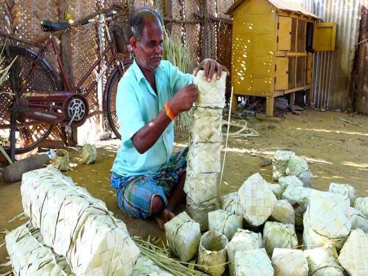 Palm leave bag campaign should be carried out again like yellow bag - Palm workers demand to the government மீண்டும் மஞ்சப்பையை போலவே மீண்டும் ஓலைக்கொட்டான் பரப்புரையை மேற்கொள்ள வேண்டும் - அரசுக்கு பனைத்தொழிலாளர்கள் கோரிக்கை