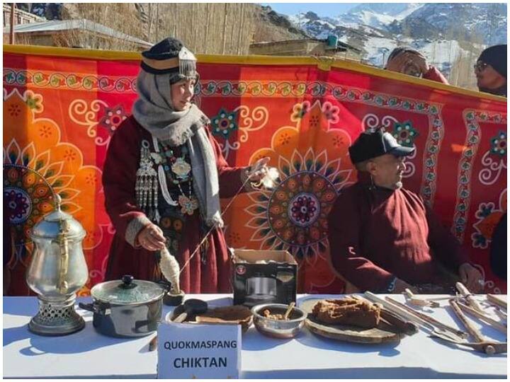 Mamani Winter Festival celebrated in Kargil amid Coronavirus ANN Kashmir News: कोरोना के साए में कारगिल में मनाया गया ममानी विंटर फेस्टिवल, छोटे-छोटे समूह में हुआ आयोजन