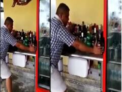 Watch: भूकंप के तेज झटकों के बीच अपनी जान नहीं, शराब की बोतलें बचाते दिखा ये शख्स, वीडियो वायरल