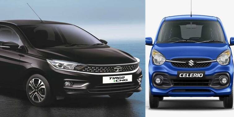 Maruti Celerio vs Tata Tiago CNG- mileage, features Celerio vs Tiago CNG: সিএনজি যুদ্ধে মুখোমুখি সেলেরিও-টিয়াগো ! কার ওপর ভরসা রাখবেন আপনি ?