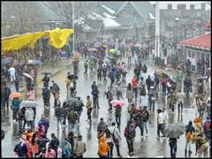 Shimla Snowfall: शिमला में हुई हल्की बर्फबारी, मौसम विभाग के येलो अलर्ट का असर, समूचा प्रदेश शीतलहर की चपेट में