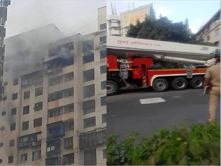 A fire broke out in a building next to Taddev Bhatia Hospital in Mumbai Mumbai Fire : मुंबईत अग्नितांडव! ताडदेवच्या भाटिया रुग्णालयाशेजारील इमारतीला भीषण आग, सहा जणांचा मृत्यू