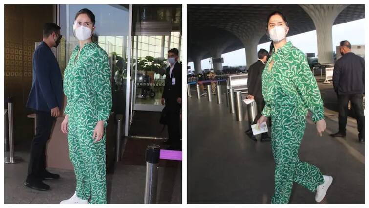 Actress Katrina Kaif spot at Mumbai airport with Rs 1 lakh pyjama set redefines casual મુંબઇ એરપોર્ટ પર 1 લાખ રૂપિયાનો પાયજામો પહેરીને નીકળી આ હૉટ એક્ટ્રેસ, વીડિયો વાયરલ