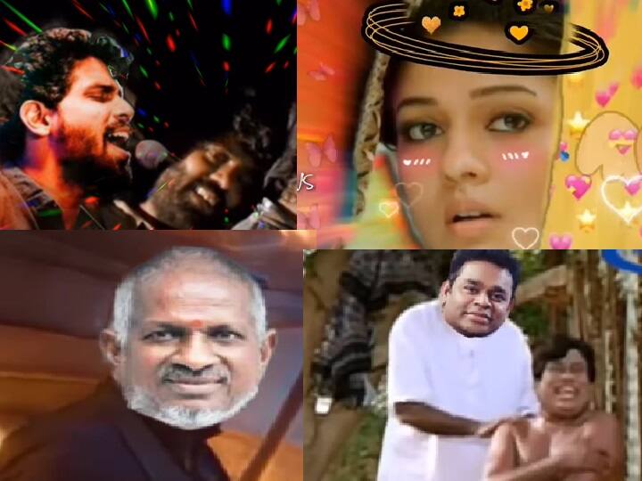 Music vibe posts and video edits goes viral on social media Tamil vibe posts Vibe post | வடிவேலுவாக ரஹ்மான்... வானில் பறக்கும் ராஜா! வாங்க ப்ரோ.. vibe பண்ணலாம்! இது வைப் வைரல்!!