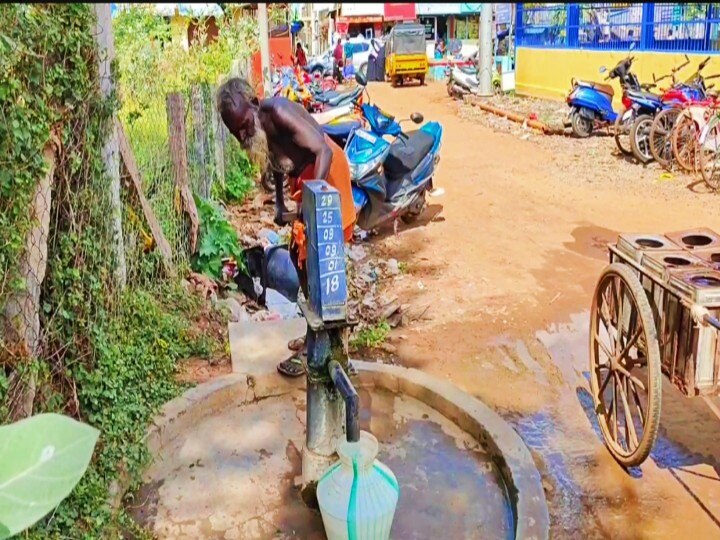 sivagangai | தண்ணீர் வண்டி இழுத்து ஜீவ ராசிகளுக்கு உணவளிக்கும் ஜீவ நதி... யார் இந்த காளிமுத்து?