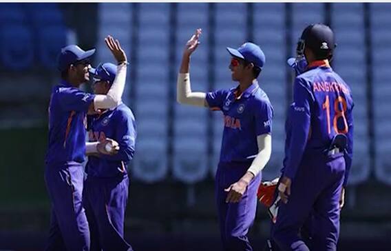 India U-19 Crushes Uganda : గ్రూప్ టాపర్స్ గా క్వార్టర్స్ కు భారత్ | CWC | India | ABP Desam