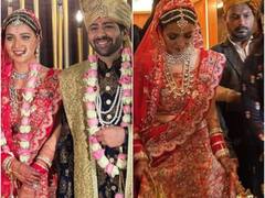 IN PICS| TV Actress Mansi Srivastava Marries Fiance Kapil Tejwani, Looks Stunning In Her Bridal Lehenga