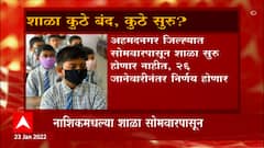 Maharashtra School Reopen : राज्यात शाळा कुठे बंद, कुठे सुरु ABP Majha