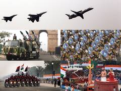 Photos: जमीन से आसमान तक दिखा 'शौर्य', राजपथ पर फुल ड्रेस रिहर्सल में नजर आई नए भारत की ताकत