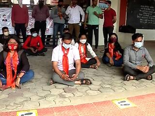 MPSC Exam : राज्यसेवा पूर्वपरीक्षेदरम्यान नागपुरात गोंधळ, अभाविपचं आंदोलन, पेपर फुटला नसल्याचं MPSCकडून स्पष्टीकरण