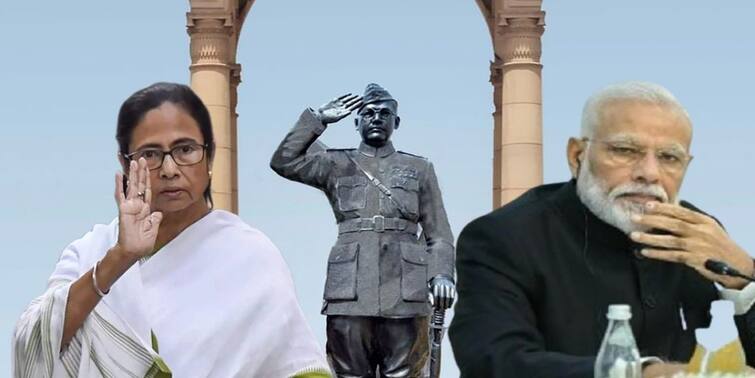 Netaji Subhas Chandra Bose 125th Birth Anniversary mamata banerjee mocked narendra modi statue of subhash Chandra bose Netaji Birth Anniversary: ‘অমর জ্যোতি নিভিয়ে নেতাজির মূর্তি বসালে দেশপ্রেম হয় না,’ কটাক্ষ মমতার