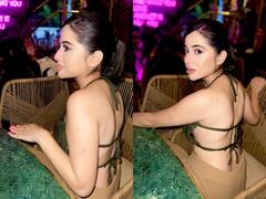Urfi Javed Photos: सिर्फ डोरी से बंधा टॉप पहनकर पार्टी करने पहुंची उर्फी जावेद, फोटोज देख फैंस बोले-मैम आग लगा दी आपने...
