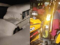 Himachal Pradesh में सड़कों पर जमी बर्फ, JCB में ले जानी पड़ी दूल्हे को बारात