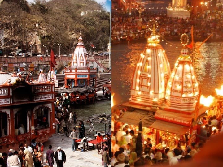 Har Ki Pauri: देवताओं की भूमि कहा जाने वाला राज्य उत्तराखंड अपने अंदर ना जाने कितने रहस्य समेटे हुए हैं. उत्तराखंड हिंदू धर्म के लिए ना सिर्फ बेहद अहम राज्य है बल्कि देवभूमि उत्तराखंड में हिंदू आस्था से जुड़े बड़े धार्मिक स्थल मौजूद हैं. उत्तराखंड में ही चारों धाम यमुनोत्री, गंगोत्री, केदारनाथ और बदरीनाथ धाम स्थित हैं. ऐसी ही कुछ महत्वता है हरिद्वार में स्थित हर की पौड़ी की. हर की पौड़ी हरिद्वार के सबसे प्रमुख धार्मिक स्थलों में शामिल है. यहां हर साल लाखों की संख्या में श्रद्धालु गंगा स्नान करते हैं. हर की पौड़ी का मतलब है भगवान विष्णु के चरण. आज आपको इसी अहम धार्मिक स्थल के बारे में कुछ खास बातें बताते हैं .