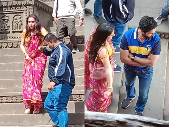 Luka Chuppi 2: मध्यप्रदेश के महेश्वर में इन दिनों फ़िल्म लुकाछिपी 2 की शूटिंग चल रही है. जिसमें मेले का एक सीन शूट किया जा रहा है. इस मेले में एक्ट्रेस सारा अली खान और एक्टर विक्की कौशल निमाड़ी भगोरिया में जमकर झूमते हुए नजर आए हैं. बता दें कि फिल्म की शूटिंग देशभर में फैले कोविड 19 के बीच की जा रही है. बावदूज इसके सेट पर ना ही कोई मास्क लगाए हुए नजर आया और ना ही सोशल डिस्टेंट दिखाई दी है जोकि अनिवार्य है.