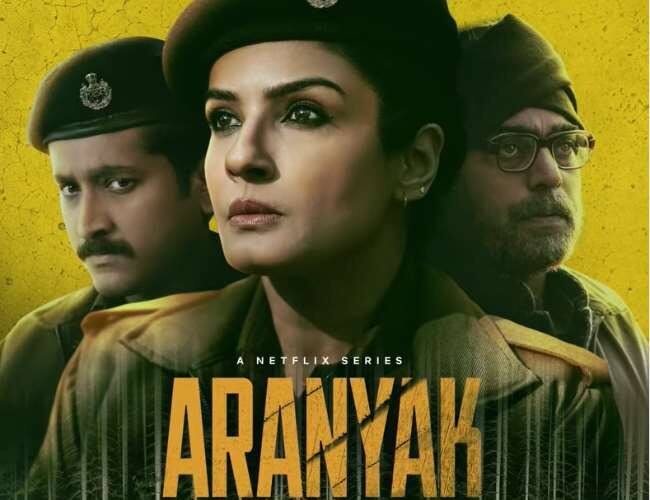 रवीना टंडन की अरण्यक एक मर्डर मिस्ट्री बेस्ड सीरीज है. इसे नेटफ्लिक्स पर देखा जा सकता है.
