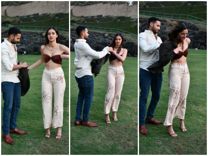 Gehraiyaan Promotion: Siddhant Chaturvedi lends jacket to Ananya Panday Siddhant Chaturvedi Is Winning The Internet With His Chivalry During 'Gehraiyaan’ Promotion- Watch