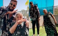 Hardik's Pushpa Dance: 'पुष्पा'ची क्रेझ; Hardik Pandya ने आजीसोबत 'श्रीवल्ली' गाण्यावर केला डान्स