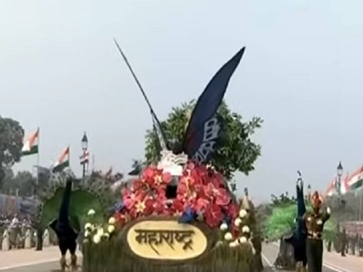 View of Maharashtra's  biodiversity through Chitraratha on Rajpath Republic Day 2022 : राजपथावर चित्ररथाच्या माध्यमातून महाराष्ट्राच्या जैवविविधतेचं दर्शन