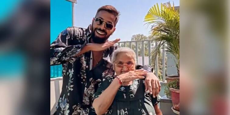 Hardik Pandya dances on Pushpa song becomes viral on instagram Hardik's Pushpa Dance: ইনস্টাগ্রামে ভাইরাল হার্দিক পাণ্ড্য, সঙ্গে 'পুষ্পা নানি'