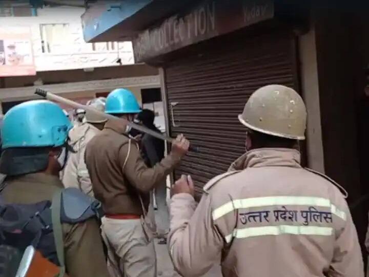 RRB exam results Six policemen suspended crackdown on students Prayagraj viral videos social media RRB Exam Results: Six Policemen Suspended Amid Row Over Crackdown On Students In Prayagraj