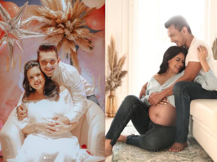 Baby Shower Photos: Aditya Narayan ने शेयर की पत्नी के बेबी शावर की तस्वीरें, गालों पर किस करके जताया प्यार