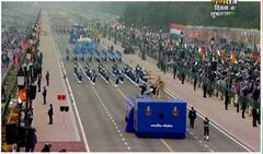 उत्तर प्रदेशच्या चित्ररथातून काशी विश्वनाथ धामची झलक; पाहा फोटो