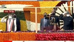 Republic Day 2022: দিল্লির রাজপথে ২১ বার তোপধ্বনি, বাজল জাতীয় সঙ্গীত| Bangla News