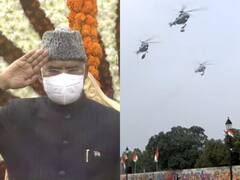 Republic Day: राजपथ पर Mi-15V5 ने की पुष्प वर्षा, परेड कमांडर ले. जनरल विजय मिश्रा ने राष्ट्रपति रामनाथ कोविंद को दी सलामी
