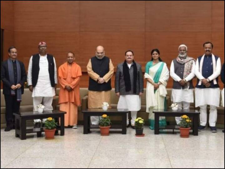 Uttar Pradesh Electionn 2022 BJP Alliance Seat Sharing Apna dal Nishad Party Seat Final ann UP Election 2022: UP में BJP और सहयोगी दलों के बीच हुआ सीटों का बंटवारा, जानें कितनी सीटें किसे मिली