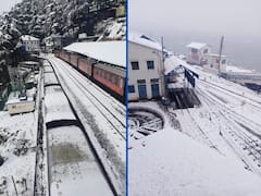 Kalka-Shimla Railway Section Is Covered In Snow, Railway Ministry Shares Photos