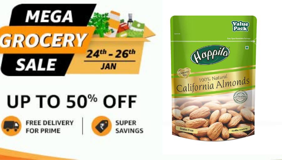 Amazon Deal: घर बैठे ऑर्डर करें Grocery, बेस्ट सेलिंग सामानों पर मिल रहा है पूरे 40% का डिस्काउंट Amazon Offer On Grocery Amazon Grocery 1 Rupees Sale Dry fruits at wholesale Price Amazon Pantry Sale Amazon Deal: घर बैठे ऑर्डर करें Grocery, बेस्ट सेलिंग सामानों पर मिल रहा है पूरे 40% का डिस्काउंट