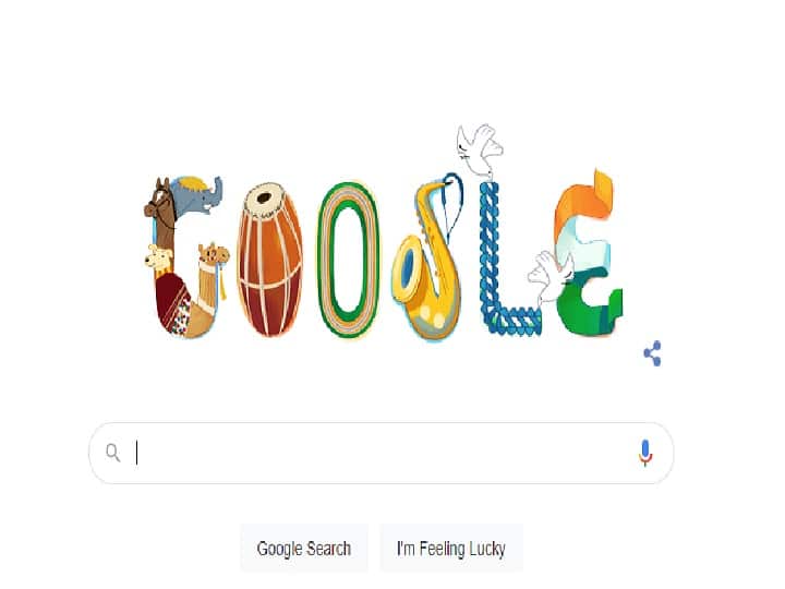India Republic Day 2022 google Doodle celebrates Indias Republic Day Republic Day 2022 Google Doodle भारताच्या प्रजासत्ताक दिनानिमित्त गुगलचे खास डुडल; भारतीयांना दिल्या शुभेच्छा