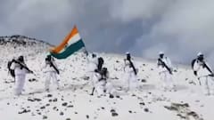 73rd Republic Day | ITBP Jawans HOIST TRICOLOR at 15000 feet in -35 degree celsius temperature