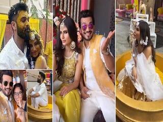 Mouni Roy-Suraj Nambiar wedding: நாகினிக்கு கல்யாணம்..! வைரலாகும் புகைப்படங்கள்!