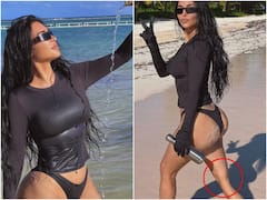 Kim Kardashian Deletes One Of Her Bikini Pic After Being Accused Of Photoshopping By Fans