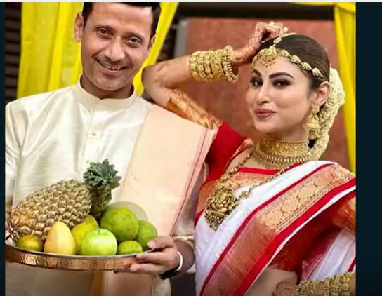 Mouni Roy Wedding Pics: మళయాళీ స్టైల్ లో నాగిని ఫేం మౌనీ రాయ్ పెళ్లి